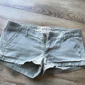 Hollister Women's Light Green Jean Shorts